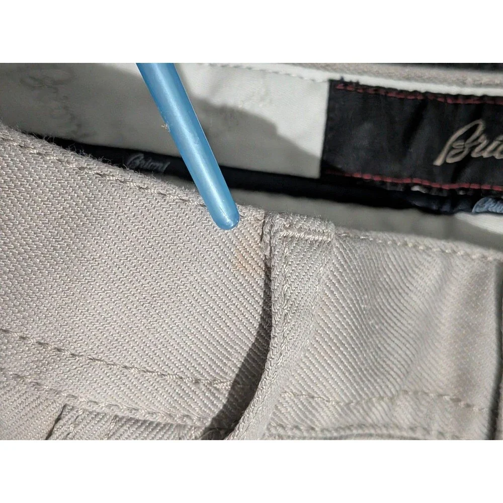 Brioni Stelvio Pants Mens 34 (31x33) Straight Leg Gray